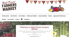 Desktop Screenshot of highdesertfarmersmarket.com
